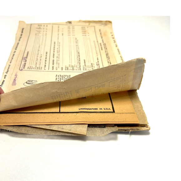 Simplicity Vintage 1946 Pattern #1786 Girls Smocked Dress and Bonnet Size 2 HTF - Picture 6 of 9